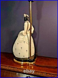 Genuine Antique Austrian Goldscheider Lorenzl Style Porcelain Art Deco lamp