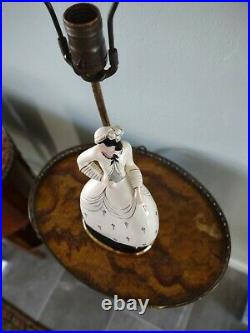 Genuine Antique Austrian Goldscheider Lorenzl Style Porcelain Art Deco lamp