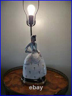 Genuine Antique Austrian Goldscheider Lorenzl Style Porcelain Art Deco lamp