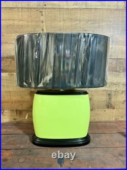 Gorgeous 21 Tall Art Deco Green Porcelain Table lamp Light