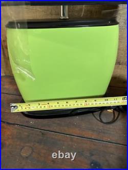 Gorgeous 21 Tall Art Deco Green Porcelain Table lamp Light