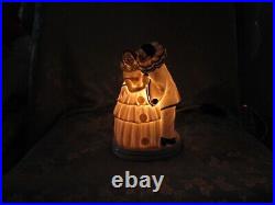 Gorgeous Art Deco Night Lamp Pierrot And Pierrette / Half Doll