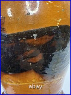 Greg Shooner Redware Pottery Jars Electric Table Lamp 24 Earthenware Signed B27