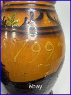 Greg Shooner Redware Pottery Jars Electric Table Lamp 24 Earthenware Signed B27