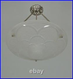 HANOTS / VERLYS FRENCH 1930 ART DECO CHANDELIER. Pair available. Muller era