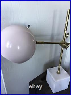 HEXTRA hx-t1644 Lamp Pink Gold Marble Base Adjustable Art Deco