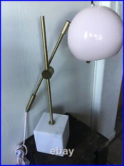 HEXTRA hx-t1644 Lamp Pink Gold Marble Base Adjustable Art Deco
