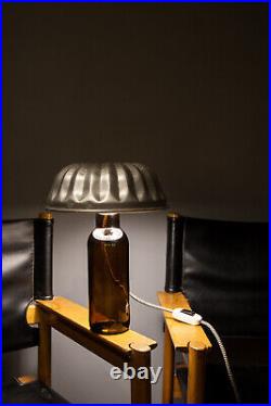 Handmade Upcycled vintage retro lamp, industrial, art deco desktop tabletop