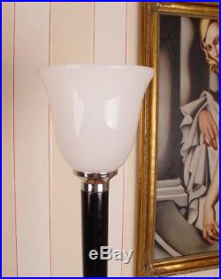 Holz Lampe Art Deco Mazda Stehleuchte Klassiker 1930 Stehlampe Standleuchte Glas