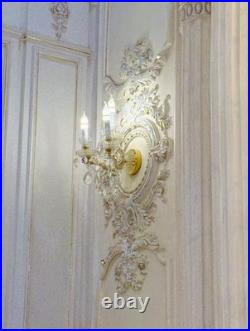 Home Design Modern Victorian Wall Sconce Brass & Glass Art Deco Lamp Fixture