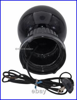 Houze Deco Jet Black Spherical Boudoir Lamp