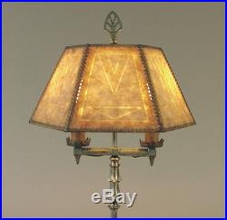 Hubley Arts & Crafts Mission Art Deco Floor Lamp Ca. 1920, in Super Condition