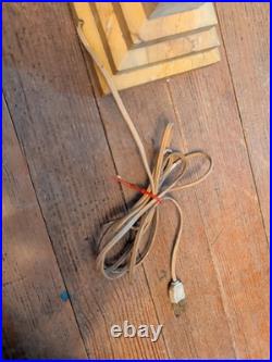 Huge Tall 29 Antique Marble Alabaster Table Lamp Art Deco Nouveau Tier Rare Vtg