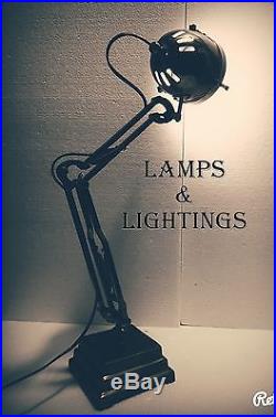 INDUSTRIAL 1930s French Articulated Desk Task TABLE LAMP Art Deco Antique Finish