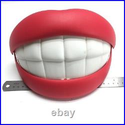 Ikea FLABB wall lamp, mouth, lips, teeth, smile shaped wall light, Art Deco, VTG