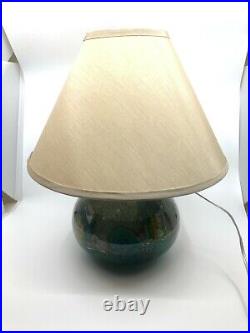 Ikora- WMF Germany- Green Glass Art deco lamp