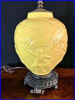 Incredible Art Deco Stangl / Fulper ARCHERS Pottery Table Lamp