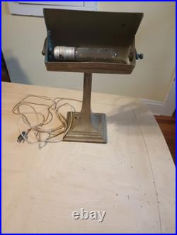 Interior Design Antique Bankers Lamp Art Deco Desk Study Decor Vintage