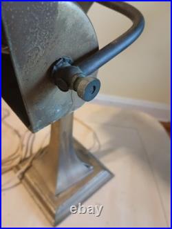 Interior Design Antique Bankers Lamp Art Deco Desk Study Decor Vintage