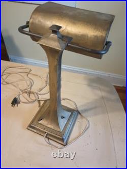 Interior Design Antique Bankers Lamp Art Deco Desk Study Decor Vintage