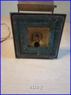 Interior Design Antique Bankers Lamp Art Deco Desk Study Decor Vintage