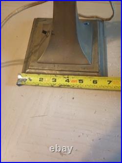 Interior Design Antique Bankers Lamp Art Deco Desk Study Decor Vintage