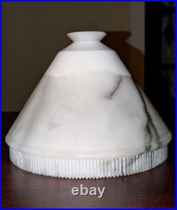 Italian Art Deco Carved Alabaster Marble Cockatoo & Rare Green Parrot Bird Lamp