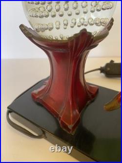 JB Hirsch/GERDAGO/Art Deco/Harlequin/PIXIE/MURANO Bullicante Globe Lamp