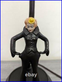 J. B. HIRSCH GERDAGO Art Deco Lamp Lady Bronze Working