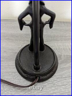 J. B. HIRSCH GERDAGO Art Deco Lamp Lady Bronze Working