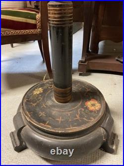 Japanese Lacquer Floor Lamp Japan Art Deco New 19th Century Napoleon III Lamp