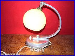 Jolie ancienne lampe 1930-40, Art déco, verrerie clichy