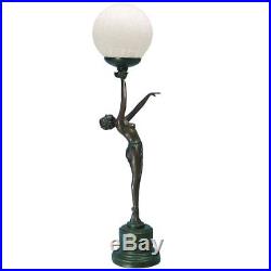 Juliana Gifts Lamp Bronze Art Deco Standing Lady