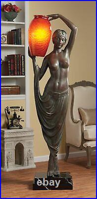 Katlot Art Deco Goddess of Light Sculptural Floor Lamp