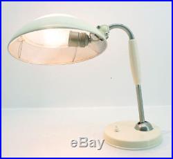 Koranda Christian Dell Tischlampe Lampe Lamp Art Deco Glasshade Glas Shade weiß