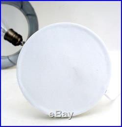 Koranda Christian Dell Tischlampe Lampe Lamp Art Deco Glasshade Glas Shade weiß