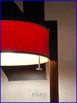 Kurt Versen Machine Age Art Deco Modern Chrome Copper Desk Table Lamp Vtg Mcm