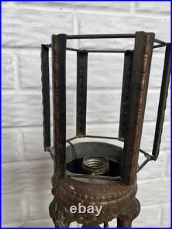 LOOK/READ! Antique Art Deco 1920s Joan Of Arc Table Lamp For Restoration