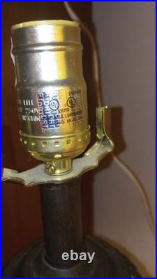 Lamp Art Deco Style Dark Marble Feature Resin Matte Finish Shade Not Included