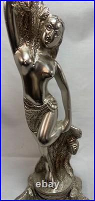 Lamp Base The Sirens Light Art Deco Vintage Table Nude Woman Boudoir Vintage