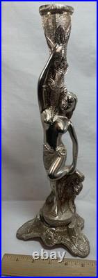 Lamp Base The Sirens Light Art Deco Vintage Table Nude Woman Boudoir Vintage