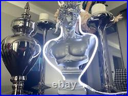 Lamp Bust Statue Sculpture of David, Greek Gods Pop Art Sculpture, Art Deco Home