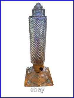 Lamp Skyscraper 1930's Art Deco Glass Torpedo Boudoir Flower Bases Vintage