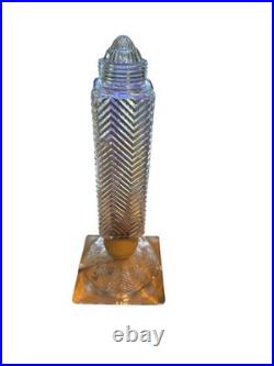 Lamp Skyscraper 1930's Art Deco Glass Torpedo Boudoir Flower Bases Vintage