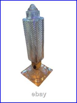 Lamp Skyscraper 1930's Art Deco Glass Torpedo Boudoir Flower Bases Vintage