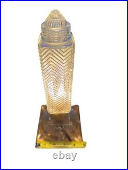 Lamp Skyscraper 1930's Art Deco Glass Torpedo Boudoir Flower Bases Vintage