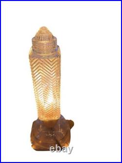 Lamp Skyscraper 1930's Art Deco Glass Torpedo Boudoir Flower Bases Vintage