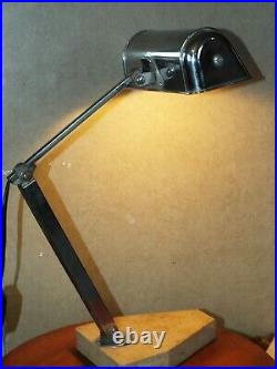 Lamp desk art deco luxury pirouette marble light banker Bauhaus library vintage