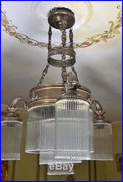 Lampe Pendelleuchte Hängelampe Art Deco Deckenleuchte Glamour Leuchte