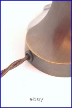 Large Art Deco Table Lamp SERPENT Charles Ranc Brass Lamp 1920